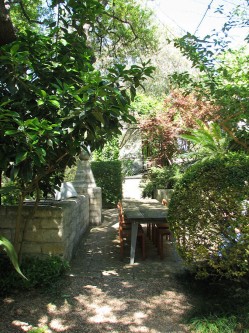 Image of secluded dining area