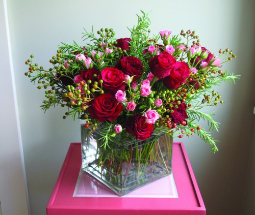 Rose bouquet from SLOW FLOWERS by Debra Prinzing p 116