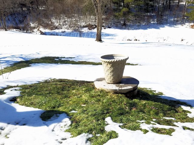 septic tank snow melt