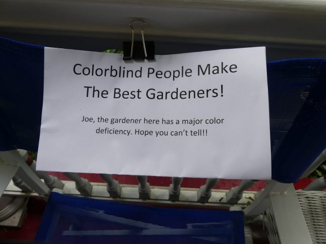 giardiniere daltonico