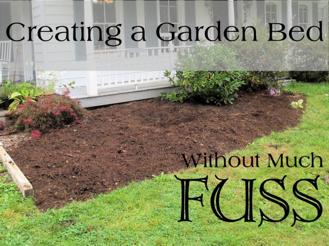 Creating a Garden Bed Without Much Fuss