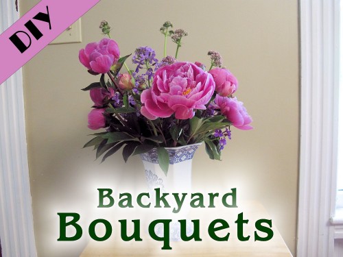 Learn how to make bouquets from flowers in your backyard!
