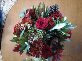Bouquet viewed from top