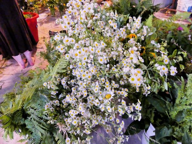 daisy fleabane in wedding flowers