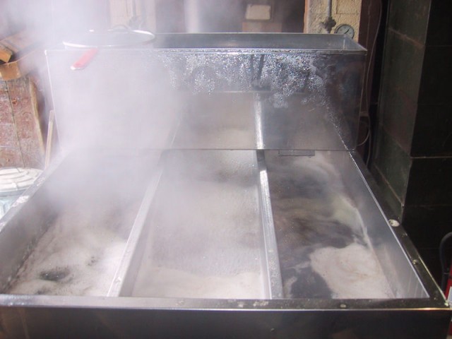 maple syrup evaporator front view