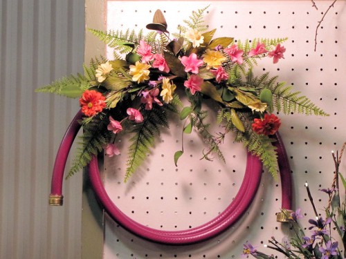 hose wreath Rochester garden show Flowers by Kate